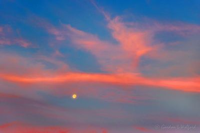 Waning Buck Moon Beyond Clouds At Sunrise 90D72810