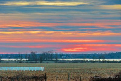 Clouded Sunrise Beyond Distant Rideau Canal 90D106869