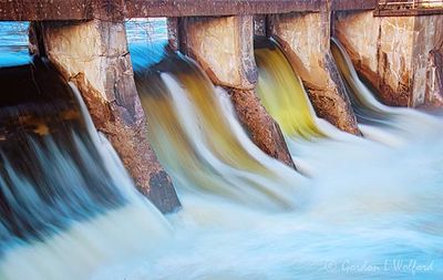 Spring Runoff Over Old Mill Dam 90D108799