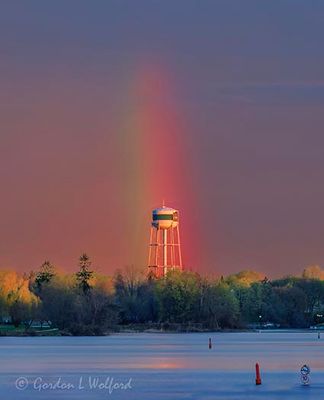 Partial Rainbow Beyond Water Tower 90D109699