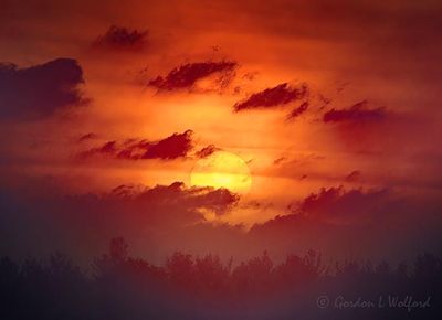 Clouded Sunrise Through Fog 90D112530