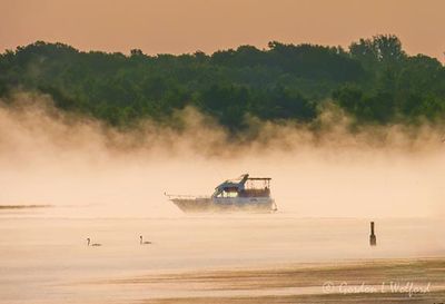 Boat In Steam Fog At Sunrise DSCN000624