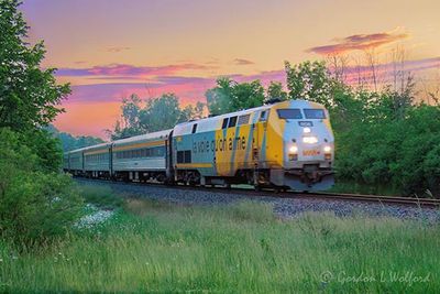 VIA Rail Train 641 At Sunrise 90D114379