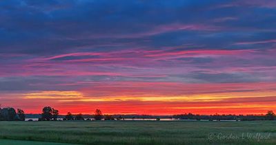 Red Dawn Beyond Distant Rideau Canal 90D116630