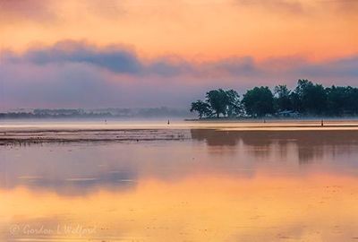 Distant Fogbank At Sunrise 90D117146