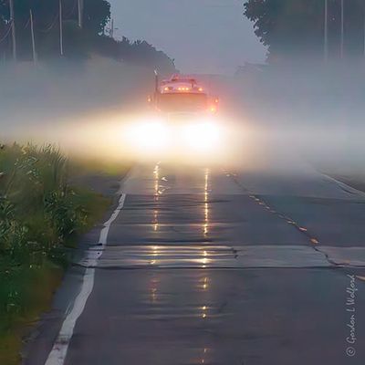 Approaching Truck In Ground Fog 90D120044