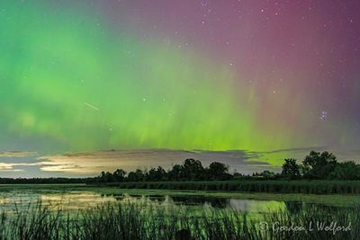 20240812 Aurora & Perseid Meteor Beyond Clouds 90D122632