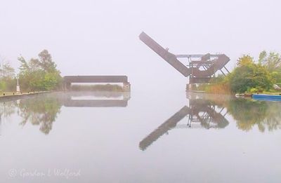 Lift Bridge In Morning Fog 90D128698