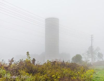 New Water Tower In Morning Fog DSCN014329