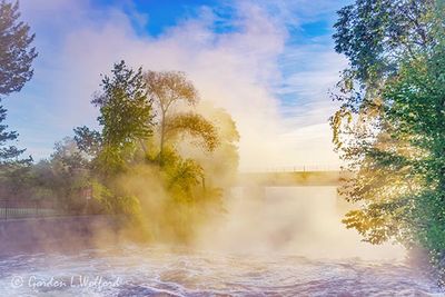 Rideau Canal Steam Fog At Sunrise 90D130113