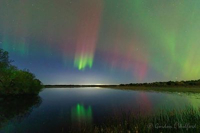 20241010 Aurora Beyond Irish Creek Reflected 90D130910