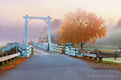 Kilmarnock Swing Bridge On A Foggy Morning 90D131373