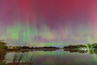 20241010 Aurora Beyond Rideau Canal Reflected 90D130970