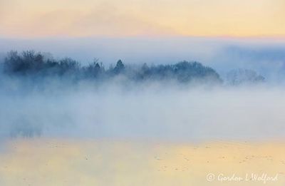 Rideau Canal Steam Fog At Sunrise 90D132172