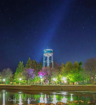 Water Tower At Night 90D132363