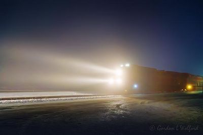 CPKC Freight Train In Night Fog 90D135405