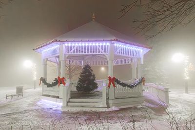 Holiday Bandstand In Night Fog 90D135473