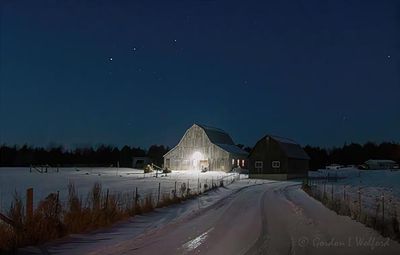 Two Barns At Dawn 90D136760-2
