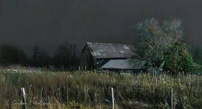 Old Barn At Night 90D137704