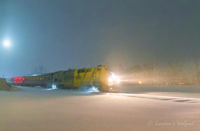 VIA Rail Train 41 In Snowstorm 90D141318