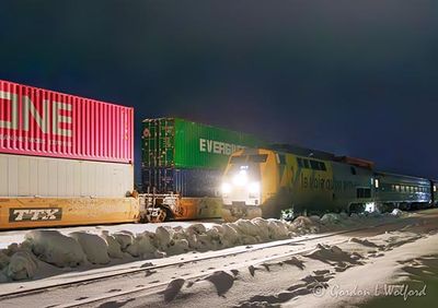 VIA Rail Train 48 Two Hours Late 90D144068