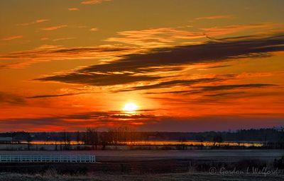 Clouded Sunrise Beyond Distant Rideau Canal 90D149634