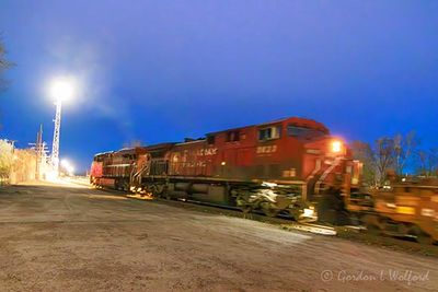 Westbound Freight Train Departing At Dawn 90D152114