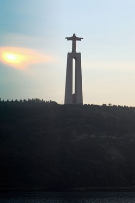 Christ the King at sunset
