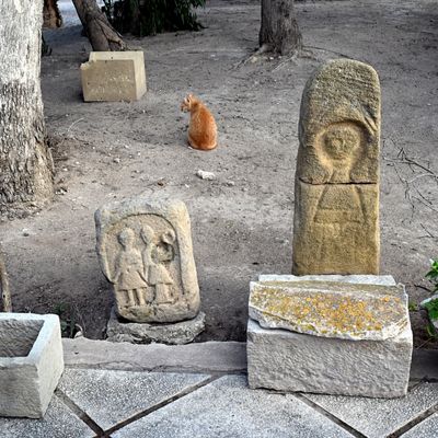 Gravestones at traditional Cemetery