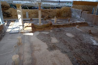 Roman Baths Brick Floor