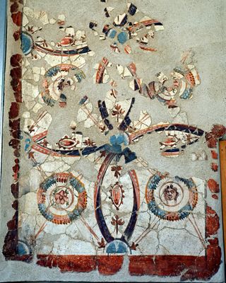 Roman Baths Wall Fresco