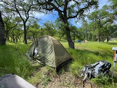 Camping in the Orestimba wilderness