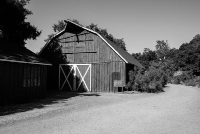 The red barn in B&W