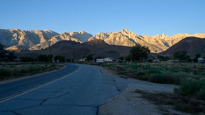 Morning Drive to the Alabama Hills
