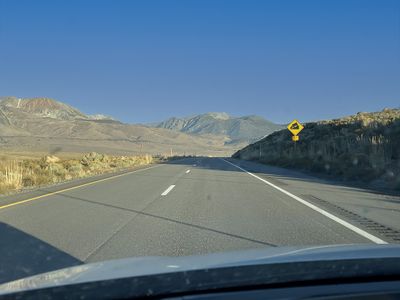 Driving north on Highway 395