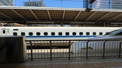 Our Shinkansen arrives to Kyoto