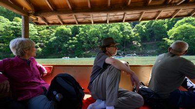 Relaxing boat ride