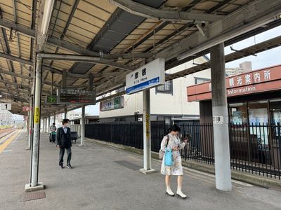 Arriving at Hikone Shiga Station
