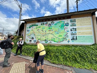 Shiori at the map