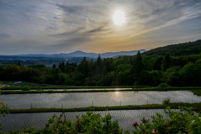 Ochiai Sunset Lookout Point over the terraced rice fields