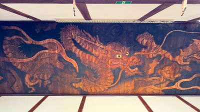 Looking Up - Dragon painting