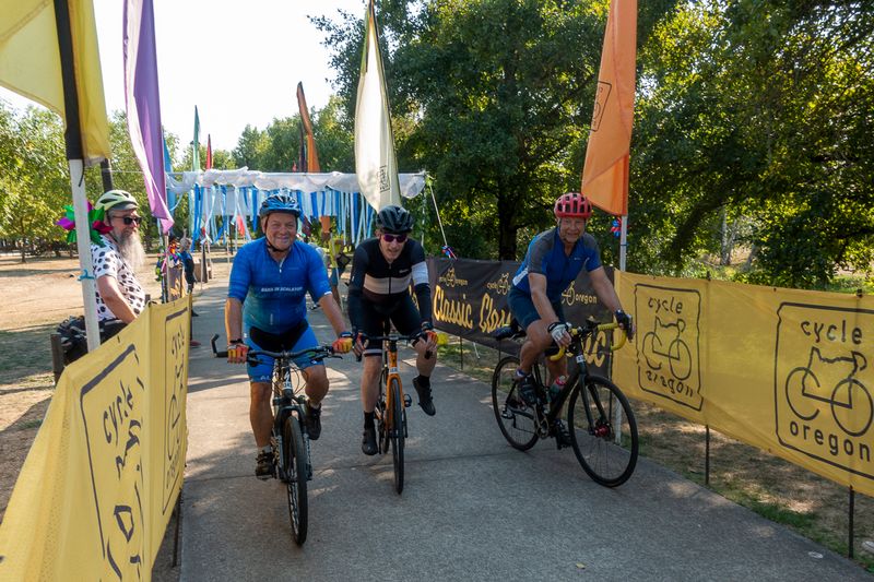 Crossing the finish line