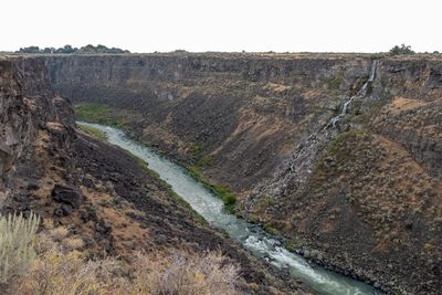Side creek falls into the Malad