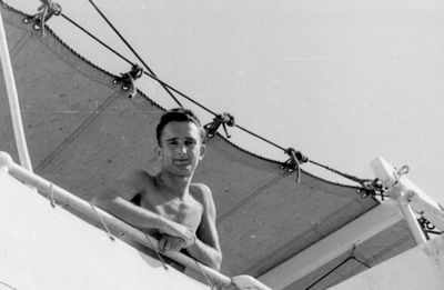 On this way to New Zealand 1956
