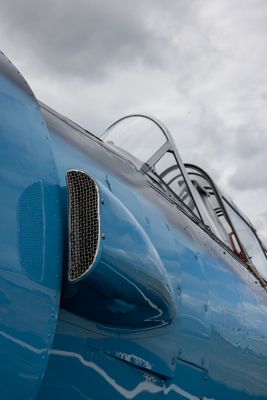 blue fuselage