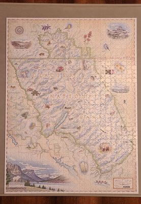Xplorer Maps Puzzle - Glacier National Park