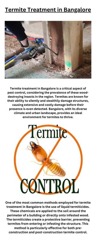 Termite Treatment in Bangalore - 1
