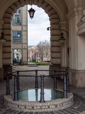 View from Plac Teatralny Towards District Court Building