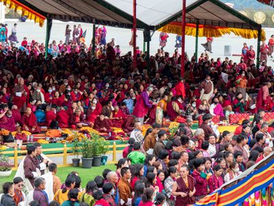 Thimpu - religous gathering.