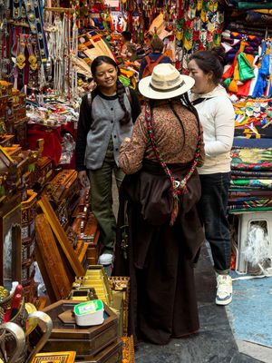 Lhasa - in the commerce center.